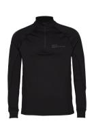 Halo Tech Zip Shirt Tops T-shirts Long-sleeved Black HALO