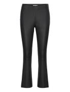 Cc Heart Cropped Leather Leggings ( Bottoms Trousers Leather Leggings-...