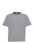 Sami Classic Stripe T-Shirt Designers T-shirts Short-sleeved Navy Wood...