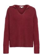 Sweaters Tops Knitwear Jumpers Burgundy EDC By Esprit