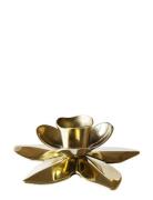 Kunstindustrien Flower Art Deco Candlestick Guld