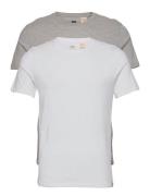 Slim 2Pk Crewneck 1 2 Pack Sli Tops T-shirts Short-sleeved White LEVI´...