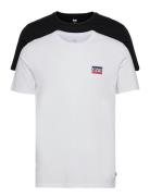 2Pk Crewneck Graphic 2 Pack Sw Tops T-shirts Short-sleeved White LEVI´...