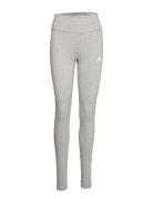 Essentials High Waist Logo Leggings Bottoms Leggings Grey Adidas Sport...