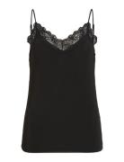 Object Objleena New Lace Singlet Noos Svart