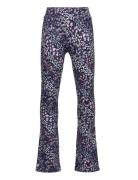 Kompaige Flared Pant Aop Pnt Bottoms Trousers Blue Kids Only