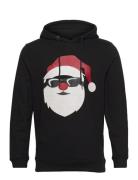 Dpx-Mas Santa Hoodie Tops Sweat-shirts & Hoodies Hoodies Black Denim P...