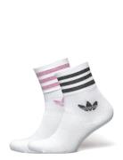 Glitter Crew Sock 2 Pair Pack Sport Socks Regular Socks White Adidas O...