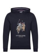 U.S. Polo Assn. Uspa Hood Sweater Elaf Men Marinblå