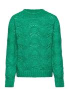 Lpbibbi Ls O-Neck Knit Tw Bc Tops Knitwear Pullovers Green LP Boys