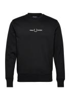 Fred Perry Embroidered Sweatshirt Svart