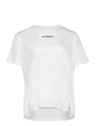 Terrex Multi T-Shirt Tops T-shirts & Tops Short-sleeved White Adidas T...