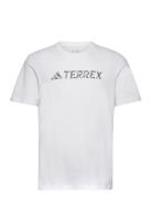 Tx Logo Tee Sport T-shirts Short-sleeved White Adidas Terrex