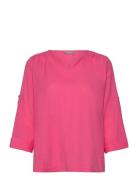 Frmaddie Bl 1 Tops Blouses Short-sleeved Pink Fransa