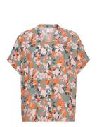 Carnova Lolli Life In Top Aop Tops Blouses Short-sleeved Grey ONLY Car...