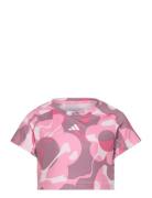 Jg Tr-Es Aop T Sport T-shirts Short-sleeved Pink Adidas Sportswear
