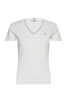 Tommy Hilfiger Slim Cody Rib V-Neck Ss Vit