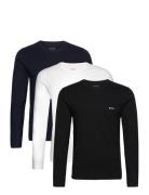Lsshirtrn 3P Classic Tops T-shirts Long-sleeved Multi/patterned BOSS