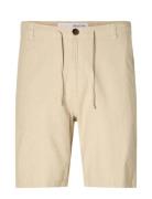 Slhregular-Brody Linen Shorts Noos Bottoms Shorts Casual Cream Selecte...