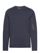 Borg Tech Sweat Crew Sport Sweat-shirts & Hoodies Sweat-shirts Navy Bj...