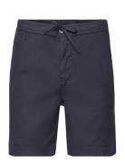 Morris Fenix Linen Shorts Marinblå