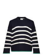 Caralberte Ls Stripe O-Neck Cc Knt Tops Knitwear Jumpers Blue ONLY Car...