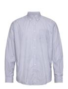 Shirt Bd Non-Binary Silk Stripe Tops Shirts Casual Blue Schnayderman's