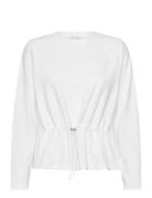 Esgrace Ls Blouse Tops Blouses Long-sleeved White Esme Studios