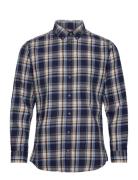 Selected Homme Slhslimowen-Brushed Shirt Ls D Marinblå