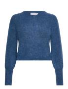 Mohair Petit Cardigan Tops Knitwear Cardigans Blue Cathrine Hammel