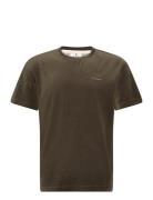 Akkikki Velvet Tee Tops T-shirts Short-sleeved Brown Anerkjendt