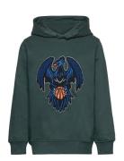 Tnhuxton Hoodie Tops Sweat-shirts & Hoodies Hoodies Green The New