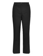 Clarafv Ankle Bottoms Trousers Straight Leg Black FIVEUNITS