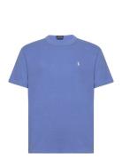 Classic Fit Jersey Crewneck T-Shirt Tops T-shirts Short-sleeved Blue P...