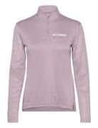 Adidas Terrex Terrex Multi Half-Zip Long-Sleeve Top Rosa