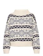 Polo Ralph Lauren Geo-Motif Wool-Blend Sweater Kräm