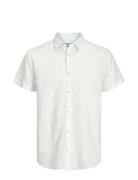 Jack & J S Jjesummer Linen Blend Shirt Ss Sn Vit