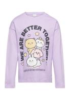Top Long Sleeve Young Girl Tops T-shirts Long-sleeved T-shirts Purple ...