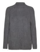 Tamaris Apparel Barmen Rib Knit Sweater Grå