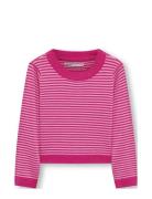 Kmgiva L/S O-Neck Knt Tops Knitwear Pullovers Pink Kids Only