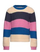 Kognikka Ls Stripe O-Neck Knt Tops Knitwear Pullovers Multi/patterned ...