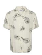 Jack & J S Jjjeff Abstract Print Resort Shirt Ss Vit