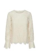 YAS Yasperla Ls Lace Top S. Noos Kräm