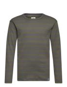 Trio Rib Tobino Tee Ls Tops T-shirts Long-sleeved T-shirts Grey Mads N...