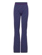 Dvf Ashdon Pants Bottoms Trousers Flared Blue Diane Von Furstenberg