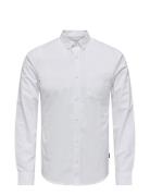 ONLY & SONS Onsremy Ls Reg Wash Oxford Shirt Vit