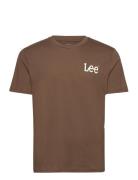 Essential Ss Tee Tops T-shirts Short-sleeved Brown Lee Jeans