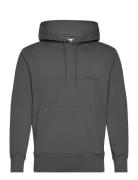 Institutional Hoodie Tops Sweat-shirts & Hoodies Hoodies Grey Calvin K...