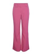 Yasnalea Mw Flare Pant Bottoms Trousers Suitpants Pink YAS