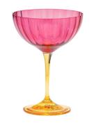Jazzy Pink Champagne Glass Home Tableware Glass Champagne Glass Pink A...